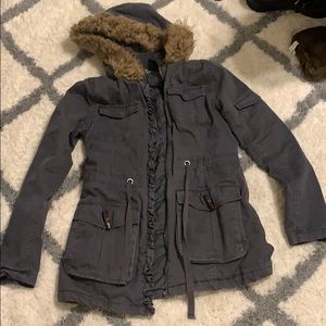 Roxy utility parka dark gray